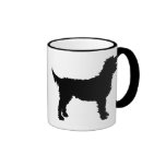 Labradoodle Dog (in black) Coffee Mug