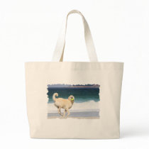 Labradoodle - Happy Day on the Beach Tote Bag