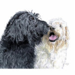 Labradoodle Love Sculpture Acrylic Cut Out