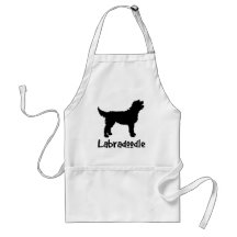 Labradoodle w/ Cool Text Apron