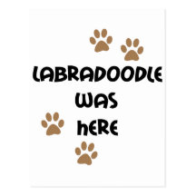 Labradoodle was Here Postcards