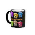 Labradoodles Pop Art mugs