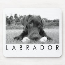 Labrador B&W Mousepad