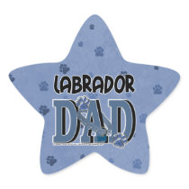 Labrador DAD Star Sticker