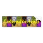 Labrador Dali Bumper Sticker bumper stickers