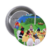 Labrador Party Pinback Button
