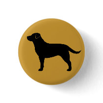 Labrador Retriever (Black) Pinback Buttons