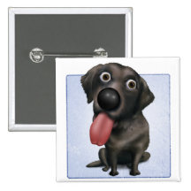 Labrador Retriever (Black) Buttons