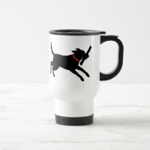 Labrador Retriever (Black) Coffee Mugs