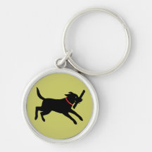 Labrador Retriever (Black) Key Chains