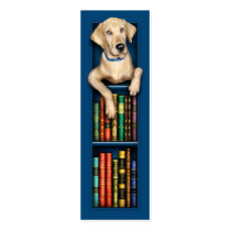 Labrador Retriever Blue Bookmark Business Card Templates
