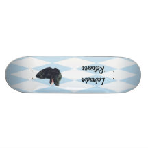 Labrador Retriever ~ Blue w/ White Diamonds Skate Decks