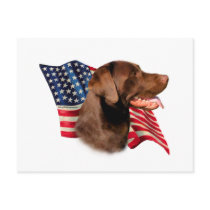Labrador Retriever (chocolate) Flag