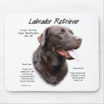 Labrador Retriever (chocolate) History Design mousepads
