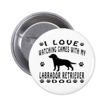 Labrador Retriever designs Pinback Buttons