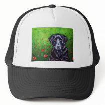 Labrador Retriever Dog Art - Poppy Mesh Hats