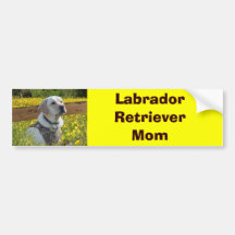 Labrador Retriever Mum Bumper Sticker