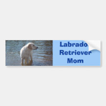 Labrador Retriever Mum Bumper Sticker