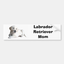 Labrador Retriever Mum Bumper Sticker