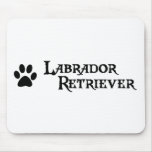 Labrador Retriever (pirate style w/ pawprint) mousepads
