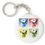 Labrador Retriever Pop Art keychains