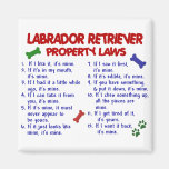 LABRADOR RETRIEVER Property Laws Refrigerator Magnets