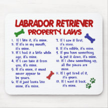 LABRADOR RETRIEVER Property Laws Mouse Mat