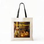 Labrador Retriever Puppy Halloween Tote Bag