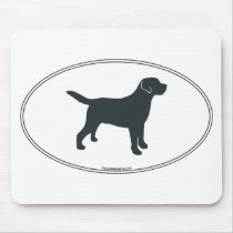Labrador Retriever Silhouette Mouse Pad