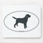 Labrador Retriever Silhouette mousepads