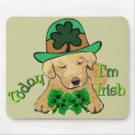 Labrador Retriever St. Patricks Day mousepads