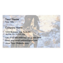 Labrador Retriever with Drake Mallard Business Card Template