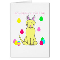 Labrador Retriever Yellow Somebunny Loves Me cards