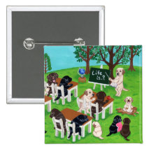 Labrador School Buttons