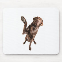 Labrador with a Big High Five Mouse Pad