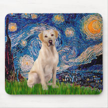 Labrador (Y7) - Starry Night Mouse Pad