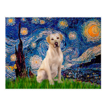 Labrador (Y7) - Starry Night Post Cards