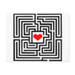 Labyrinth - Heart postcards