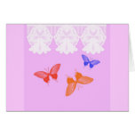 Lace and Butterflies Greeting Card