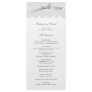 Lace and Ribbon wedding programs