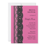 Lace Bridal Shower (fuchsia) Invitations