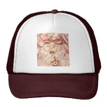 LACE HEART, ROSES & PEARLS by SHARON SHARPE Hats
