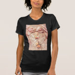 LACE HEART, ROSES & PEARLS by SHARON SHARPE T-shirt