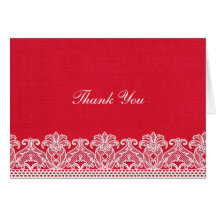 Lace Quinceanera (Red) Cards