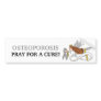 "Lace Ribbon" Awareness Angel Bumper Stickers