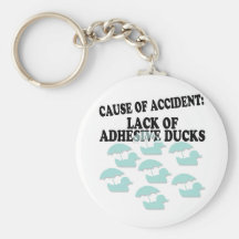 Lack of Adhesive Ducks Humour Key Chains