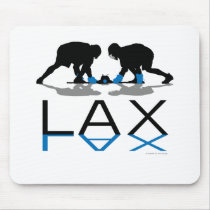 Lacrosse Boys LAX Blue Mouse Mat