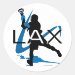 Lacrosse Boys LAX Blue Sticker