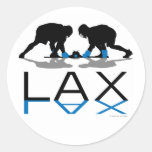 Lacrosse Boys LAX Blue Sticker