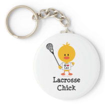 Lacrosse Chick Keychain